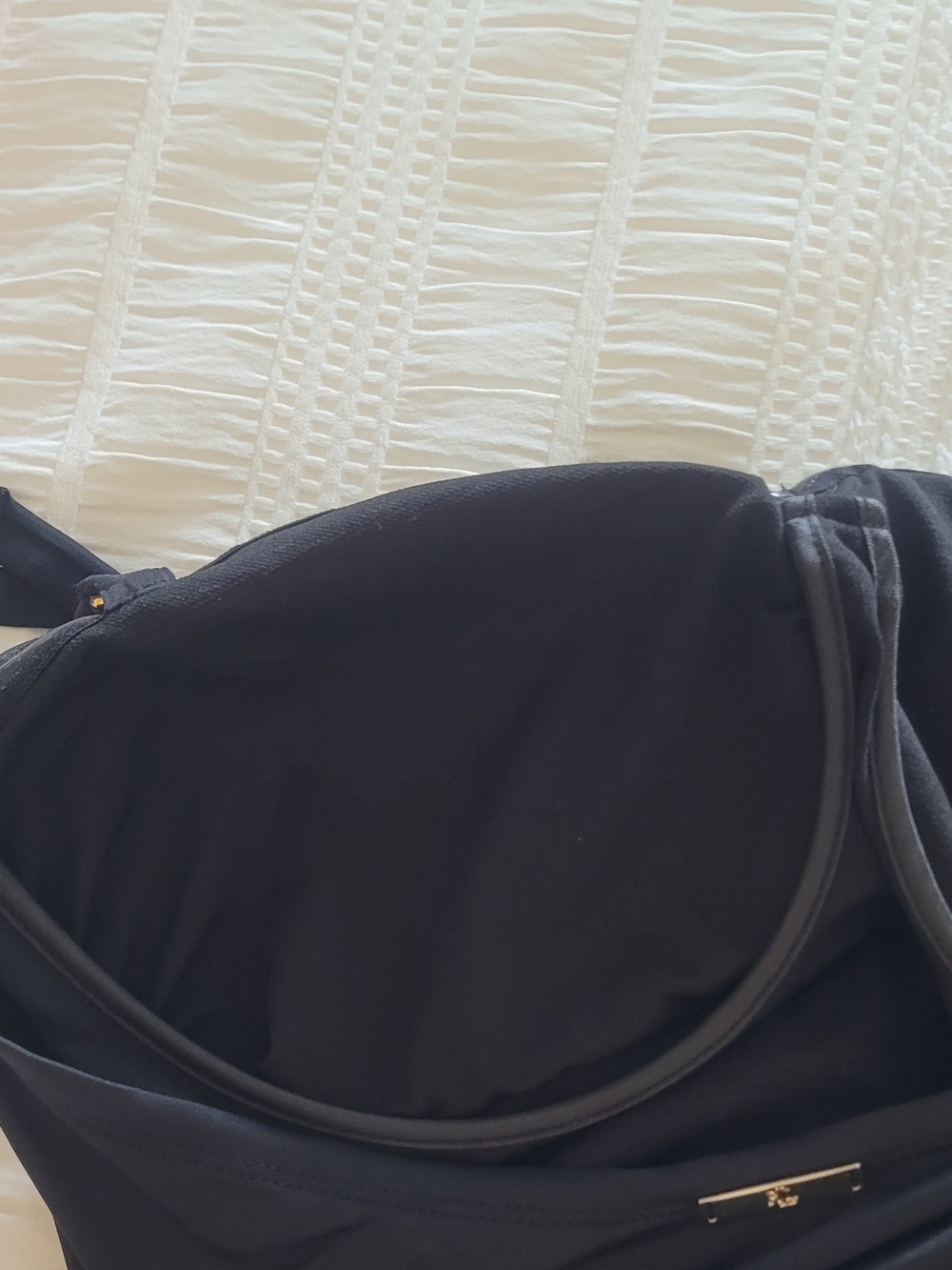 Ralph Lauren Black Ruched One-Piece Swimsuit - Picture 5 of 7